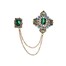  Vintage Pin Lapel Collar Pin Corsage Brooch Women Jewelry Gift Box Baroco style - £10.46 GBP