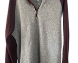 Old Navy Raglan Sleeve Sweater Mens Baseball Maroon and Gray Knit Long S... - £9.98 GBP