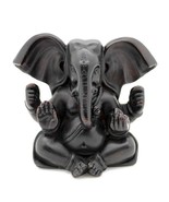 GANESHA STATUE 3.25&quot; Hindu Elephant God Dark Resin Icon Deity High Quali... - €10,16 EUR