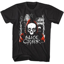 Alice Cooper Hooded Skull Men&#39;s T Shirt Welcome to My Nightmare Tour Merch - £20.87 GBP+