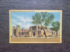 Santa Fe NM New Mexico Art Museum Vintage Postcard c1941 Cimaron Football Cancel - £9.74 GBP