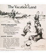 1917 New England Vacation Land Travel Advertisement WW1 World War Era DWQQ3 - $363.77 MXN