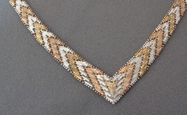 VTG Sterling Silver 925 Necklace 3 Color Silver Copper Gold Mesh Italy C... - £59.94 GBP