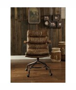 Harith II Office Chair, Vintage Whiskey Top Grain Leather - $10,905.95 MXN