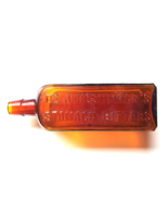 Antique Dr. J. Hostetter&#39;s Stomach Bitters Amber Blown Glass Bottle 1800&#39;s - $35.00