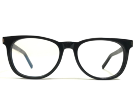 Saint Laurent Eyeglasses Frames SL225 001 Black Round Full Rim 52-18-145 - £66.13 GBP