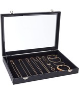 Black Velvet Jewelry Display Case Measuring 13 12 Inches By 9 12, And Br... - €29,48 EUR
