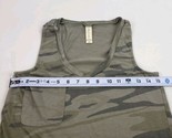 Alter&#39;d State Womens Top xSmall Green Camo V-Neck Pocket Tank Curved Hem  - $12.86