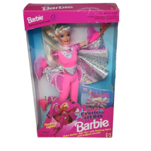 Vintage 1995 Flying Hero Pink Barbie Doll Mattel New In Original Box # 14030 - £37.96 GBP