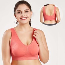 2 pieces Bras For Women Plus Size Woman Bra Underwear style2-watermelon 6XL - £7.86 GBP