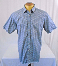    M. Benisti Extra Large Casual Square Button Men&#39;s Short Sleeve Shirt - $150.53 MXN