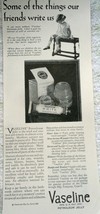 Vaseline Petroleum Jelly Print Advertisement Art 1920s - £7.80 GBP