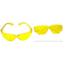 2 Safety Glasses Eye Protection Yellow Shooting Tools - £16.74 GBP