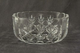 Modern Art Glass MIKASA Lead Crystal Oval Hostess Bowl Pineapple Pattern - £16.43 GBP
