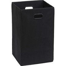 Simplehouseware Foldable Closet Laundry Hamper Basket, Black - £31.33 GBP