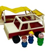 Fisher-Price Little People Original Vintage Pop-Up Camper &amp; Truck &amp; Peop... - £37.77 GBP