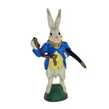 Vintage Hamilton Gifts Ltd White Rabbit Alice In Wonderland Figure 1990 - $11.99