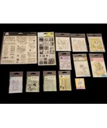 Assortment Lot of 13 Clear Stamps Various Brands and Fun Themes - £23.46 GBP
