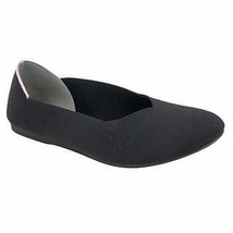 JSport Ladies Size 6.5 Flat Knit Slip on Shoe, Black Customer Return - £13.36 GBP