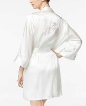 Linea Donatella Women&#39;s Mrs-Embroidered Wrap Robe Ivory White, Size Small - £25.57 GBP