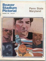 Beaver Stadium Pictorial Penn State Maryland Football Program 1978 - £13.96 GBP