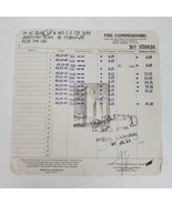 Vintage 1945 Commodore Hotel New York Room Receipt Ephemera 50826 - $13.67 CAD