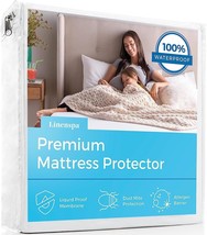 Premium Mattress Protector - Hypoallergenic - White - Twin - Waterproof - £10.84 GBP