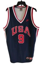 Michael Jordan Nike Los Angeles 1984 USA Basketball Legends #9 Blue Jersey XL - £119.19 GBP