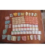 VERY ROUGH Mixed Lot of Money Cards Properties Vintage Monopoly Board Game - $21.06 CAD