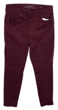 Gloria Vanderbilt Jeans Womens Size 16 Red Avery All Around Slimming Effect - £13.13 GBP