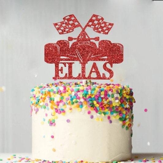RACECAR Cake Topper || Birthday Cake Topper || Customize Cake Topper - $8.00