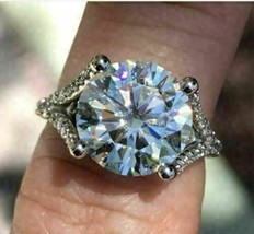 9m Brillante Taglio Rotondo Moissanite Diamante Fidanzamento Fede Nuziale 14k - £186.93 GBP