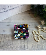 Black and White Checked Whimsy Trinket Dish Checked Jewelry Holder Chint... - $684.27 MXN