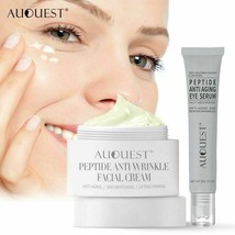 2pcs Peptide Day & Night Face Cream + Eye Serum Anti-wrinkle Aging Skin Care Set - £15.39 GBP