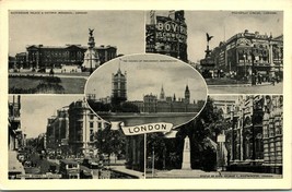 Vtg Postcard 1930s Multiview - London, England UK - Unused - £3.11 GBP