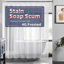 LOVTEX Frosted Shower Curtain Liner - 72 x 72 Shower Liner - £10.48 GBP