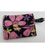 VERA BRADLEY TRIFOLD WALLET PIROUETTE PINK FLORAL PAISLEY RETIRED - $11.29