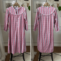 Lanz of Salzburg Cotton Flannel Heart Nightgown Pajamas PJs Modest M - $644.01 MXN