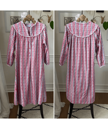 Lanz of Salzburg Cotton Flannel Heart Nightgown Pajamas PJs Modest M - $644.01 MXN