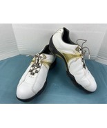FootJoy FJ DryJoy E.C.L. Golf Shoes Men 11M White Gold Leather Spikes At... - $47.27 CAD