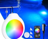 Led Pool Lights For Above Ground Pool With App Control, Ip68 Waterproof ... - $54.99