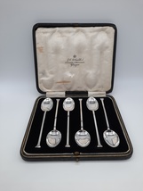 Fine Set of Sterling Silver Art Deco Teaspoons - Hallmarked 1928 - £88.65 GBP