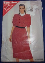 See & Sew Misses’ Dress Size 12-14 #5410 Uncut - $2.99