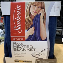 Sunbeam Fleece Twin  Heated Blanket - New in box - £29.49 GBP