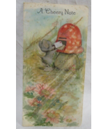 Hallmark Greeting Card Get Well Cherry Note 4 Sq Fold Glitter 25C 18-2 M... - £2.32 GBP