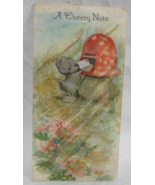 Hallmark Greeting Card Get Well Cherry Note 4 Sq Fold Glitter 25C 18-2 M... - $4.04 CAD
