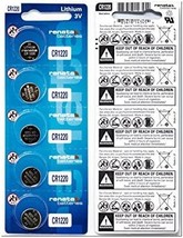 Renata Batteries CR1220 Lithium Coin Cell Battery (5 Pack) - £11.98 GBP