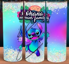 Ohana Means Family Stitch Coffee Cup Tumbler - £16.19 GBP