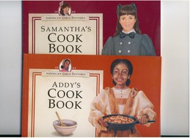 2 American Girls cook books 90s Addy &amp; Samantha illustrated - £11.72 GBP