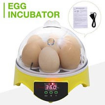 7-96 Digital Mini Egg Incubator Automatic Clear Bird Chicken Duck Hatcher - £27.09 GBP